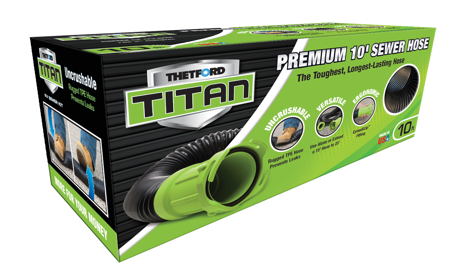 Titan 10' Premium Sewer Hose - Image 2